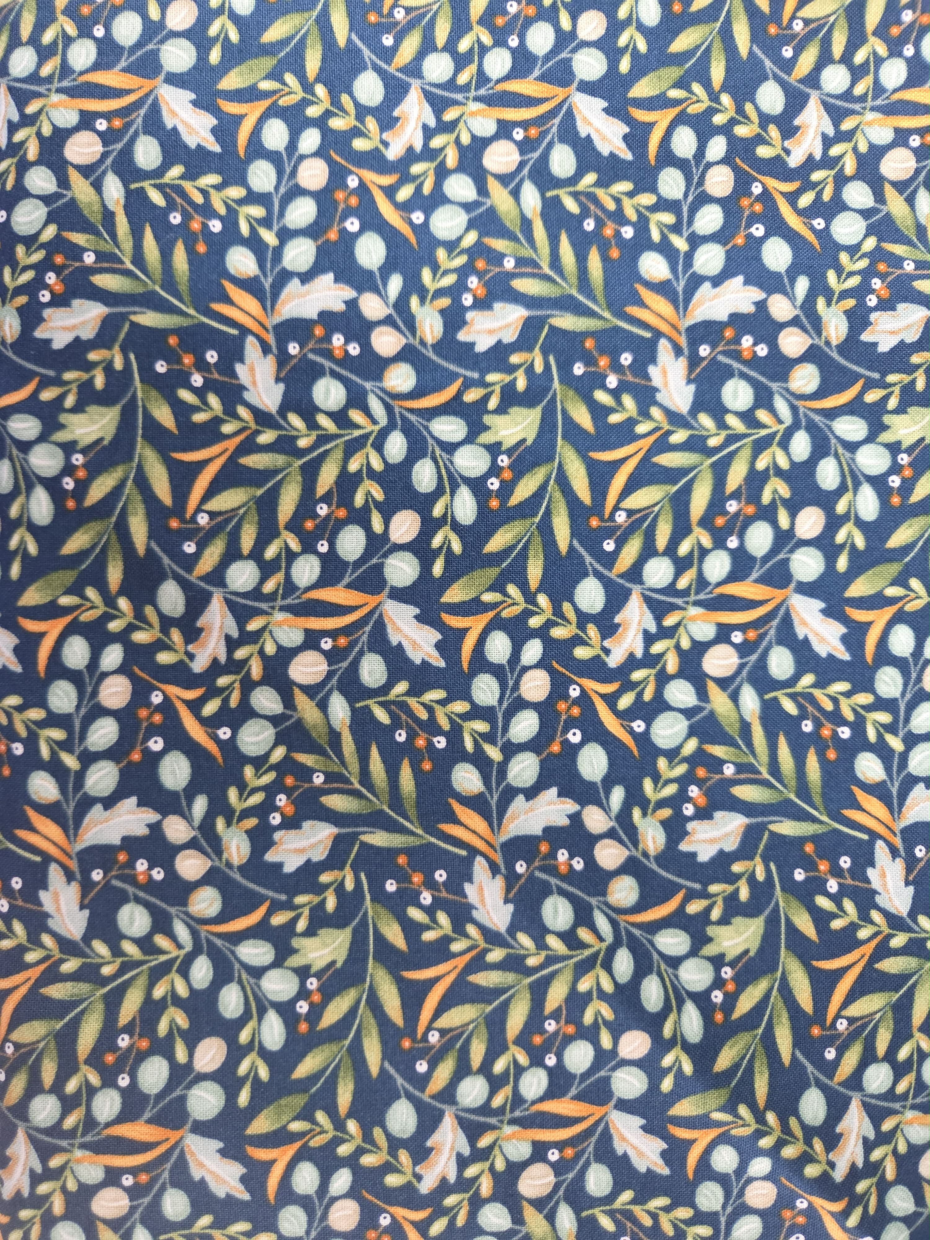 I Love Fall Most of All – Navy Autumn Leaves