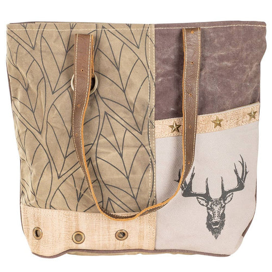 Brown Tones And Antlers Tote