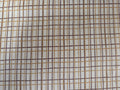 Autumn Forest – Rustic Grid Fabric (Cream & Brown)