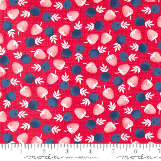 Berry Basket for Moda Fabric by April Rosethal Cranberry Berry Print 24151 12