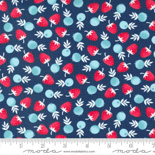Berry Basket for Moda Fabric by April Rosethal Blueberry Berry Print 24151 14