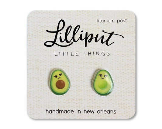 Lilliput Kawaii Avocado Earrings