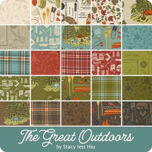 The Great Outdoors Charm Pack Stacy Iest Hsu for Moda Fabrics Charm Pack