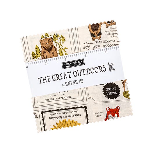 The Great Outdoors Charm Pack Stacy Iest Hsu for Moda Fabrics Charm Pack